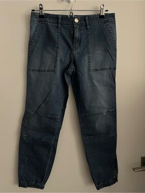 Sanctuary Blue Jean Utility Jogger Pants Size 27 Fits Sizes 4-6